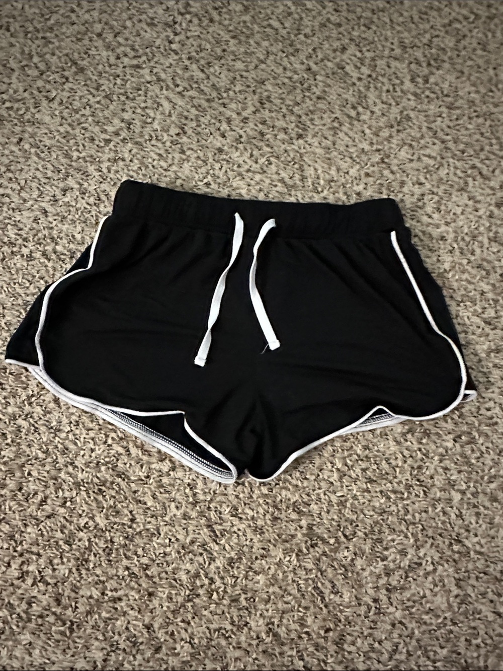SO Black Athletic Shorts with White Trim (MRO)